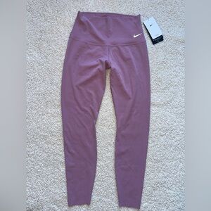 NWT Nike Zenvy Gentle Support High-Waisted 7/8 Leggings - Plum Dust - Size S